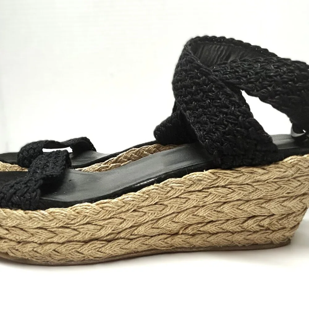 Stuart Weitzman braided wedges in 9 ½ M - Picture 4 of 9